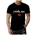 thumbnail image 3 of T-shirt pour Homme de la Fête du Canada Drapeau Canadien Manches Courtes Feuille d'Érable Tee Hauts Col Rond T-Shirts pour Homme, 3 of 3