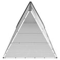 thumbnail image 3 of vidaXL Rabbit Cage Anthracite 403.5x80.5x71 cm Galvanised Steel, 3 of 4