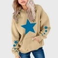 thumbnail image 2 of newwalpole Hoodies for Teen Girls Oversized Gradient Color Long Sleeve Sweatshirts Tween Girls Preppy Clothes Pullover Hoodies Khaki for Size 9-10 Years, 2 of 4