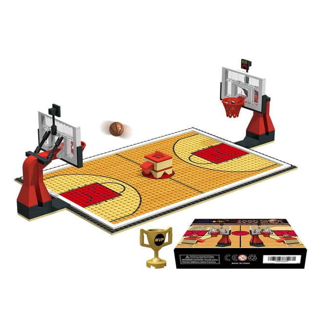 Juego de placas base y soportes para canchas de baloncesto