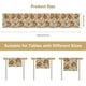 thumbnail image 3 of Caminos de mesa con estampado de calabazas otoñales y hojas de arce. Manteles con ambiente de Acción de Gracias para mesas de comedor y muebles de televisión. Manteles para cafeterías., 3 of 8