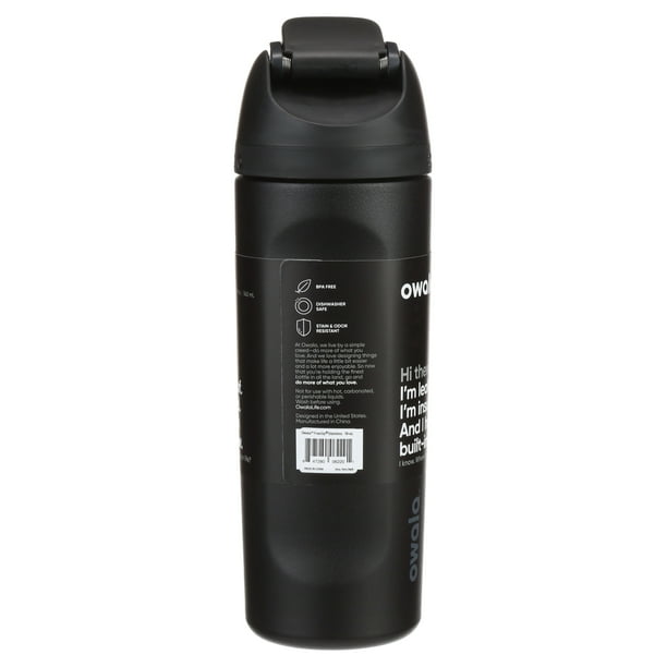 Owala FreeSip Stainless Steel Water Bottle 19oz Black with Flip