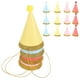 thumbnail image 3 of KAKOWELY 12 gorros de cumpleaños infantiles con pompones y purpurina dorada para fotos, decoración infantil (rosa, rojo, amarillo y azul, cada uno)., 3 of 4