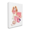 thumbnail image 3 of Stupell Industries Upscale Dog Pink Bow Fashion Accessories Makeup Canvas Wall Art, 24 x 30, Design by Ziwei Li, 3 of 5