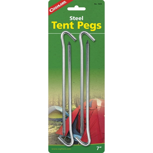 Steel Tent Pegs 7"