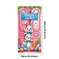 thumbnail image 3 of Colorful Easter Themed Banner with Bunny Elements Happy Easter Party Background Decoration for Easter Celebrations Photography Props Family Gatherings, 3 of 8