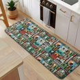 thumbnail image 5 of Multicolor Bigfoot and Text Pattern Kitchen Rug Mat,Kitchen Runner Rugs Non Skid Washable,Decorative Kitchen Floor Mats for Kitchen,Sink,Laundry,17"x47.2", 5 of 7