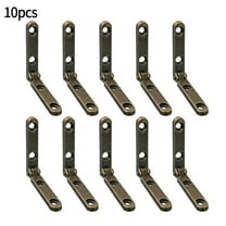10 Pcs Small Hinges Jewelry Wooden Box Chest Case Hinges 90 Degree Folding Hinge For Jewellery Case Cabinet Fittings Hardware