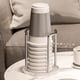 thumbnail image 2 of Organizador de portavasos Advancent ABS versátil y duradero estante dispensador de vasos plata, 2 of 6
