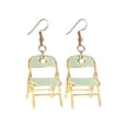 thumbnail image 3 of Pendientes de silla para mujer, pendientes colgantes de acrílico minimalista, pendientes creativos, pendientes divertidos para regalo de cumpleaños, Estilo B, 3 of 8