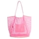 thumbnail image 1 of Bolsa de playa HOXIS Mesh para mujer en nailon rosa y poliéster, 1 of 6