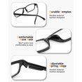 thumbnail image 4 of Gafas de lectura JOLISU Fashionista, paquete de 5 unidades, color azul, 4 of 7