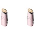 thumbnail image 2 of Moyic Paraguas soleado Cubierta de lluvia Cápsula de regalo dulce Diseño plegable Paraguas lluviosos Rosa 2Conjunto, 2 of 6