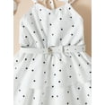 thumbnail image 6 of Lamuusaa Little Girl One Piece Dress,  Sleeveless Elastic Waist  Dress with Wasitbelt Headband, 6 of 7