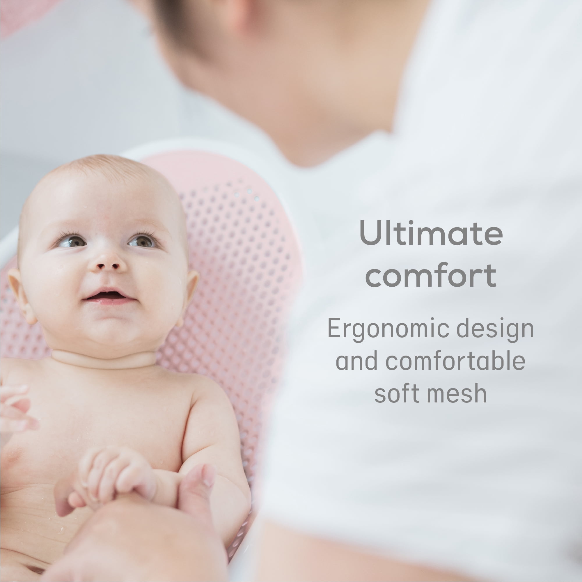 Angelcare Plastic Baby Bathtub Support Seat, Pink, Unisex, 1 Count