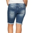 thumbnail image 2 of Ellos Women's Button-Front Denim Shorts Shorts, 2 of 3