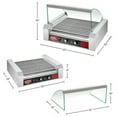 thumbnail image 2 of 11 Roller Hot Dog Machine with Tempered Glass Cover – Countertop Hot Dog Roller Makes Up to 30 Hotdogs, Brats, or Sausages by Great Northern Popcorn, 2 of 2