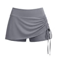 thumbnail image 5 of High Waist Workout Skirt with Built-In Shorts, Ruffle Hem Chafe-Free Athletic Tennis Yoga Running Skirt, Flowy with Zip Pocket, 5 of 7