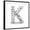 Black Frame, variant on Art.com Letter K, From Voleyballs Art Print by iunewind, 24" x 24"