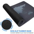 thumbnail image 6 of Ultimate Gaming Performance with World Map Mouse Pad: Anti-Slip, Water-Resistant & Stitched Edges - Ideal for Gamers & Office Use (Black, 31.5x11.8), 6 of 7