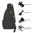 thumbnail image 4 of Sling Bag for Men, Gothic Style Cool Goat Skull Fanny Pack Crossbody Bags Shoulder Chest Bag, Small Gym Bag Anti Theft Crossbody Backpack Daypack for Travel Sports Running Hiking, 4 of 7