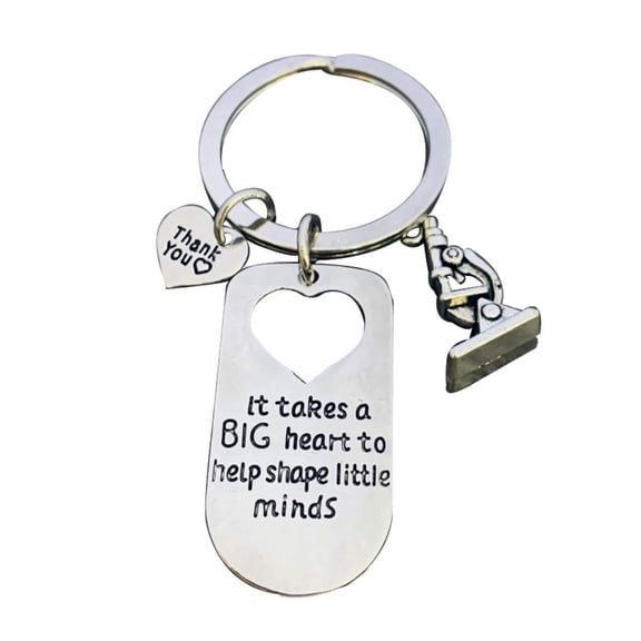 Infinity Collection Science Teacher Keychain, It Takes A Big Heart to Teach Little Minds Jewelry, Teacher Gift - Show Your Teacher Appreciation