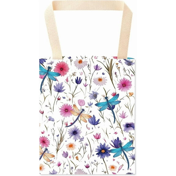 Dragonfly Car Trash Bag Hanging Car Garbage Bag ac Seat Organizer Trash Can Bin Cute Printed One-Handed Strap Garbage