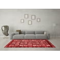 thumbnail image 3 of Ahgly Company Indoor Rectangle Abstract Red Modern Area Rugs, 8' x 10', 3 of 4