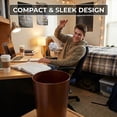thumbnail image 2 of HOLDN’ STORAGE Small Trash Can with Open Top for Compact and Tight Spaces – 1.58 gal Capacity, Copper, 2 of 8