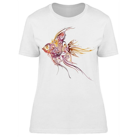 Fish Art T-Shirt Women -Image by Shutterstock, Female Large