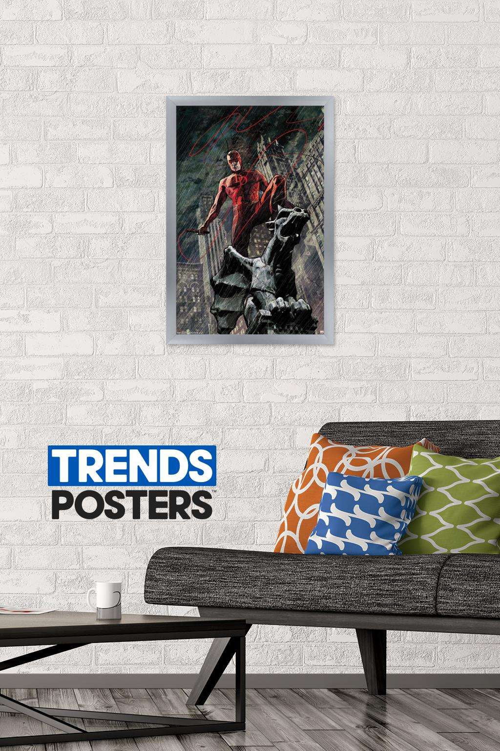 Marvel Comics - DaredeVil - Hell's Kitchen DeVil Wall Poster, 14.725" x 22.375", Framed