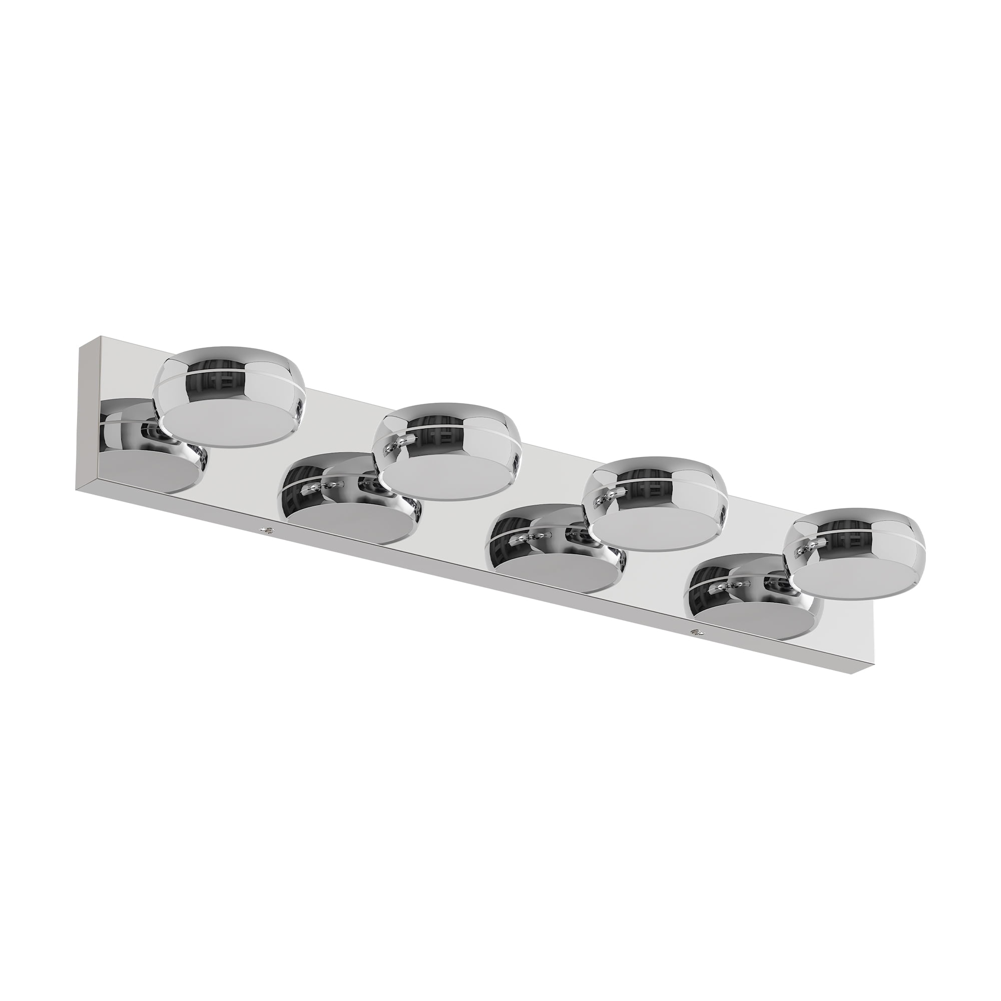 LED Vanity Lights 28in Bathroom Lights Fixtures over Mirror 4 Light LED Lighting Fixture for Bathroom 18W Mirror Lighting Fixture Modern Bath Light Bar Chrome Bath