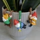 thumbnail image 5 of Juego de escaleras enanas de 3 - Estatuas de jardín de resina para macetas, decoración de balcón y colgantes, 5 of 9