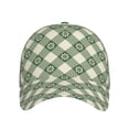 thumbnail image 2 of Haiem Daisy Plaid Green Baseball Cap Dad Hat Cotton Soft Adjustable Fashion Hats for Men Women Unisex Style Headwear, 2 of 9