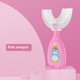thumbnail image 5 of Silicona Portátil en forma de U Niños pequeños Cepillo de dientes de doble cara Bebé recién nacido Entrenamiento Diente de color Niños Gadget Viaje a casa Grande, Rosa Inevent HA009117-02, 5 of 6