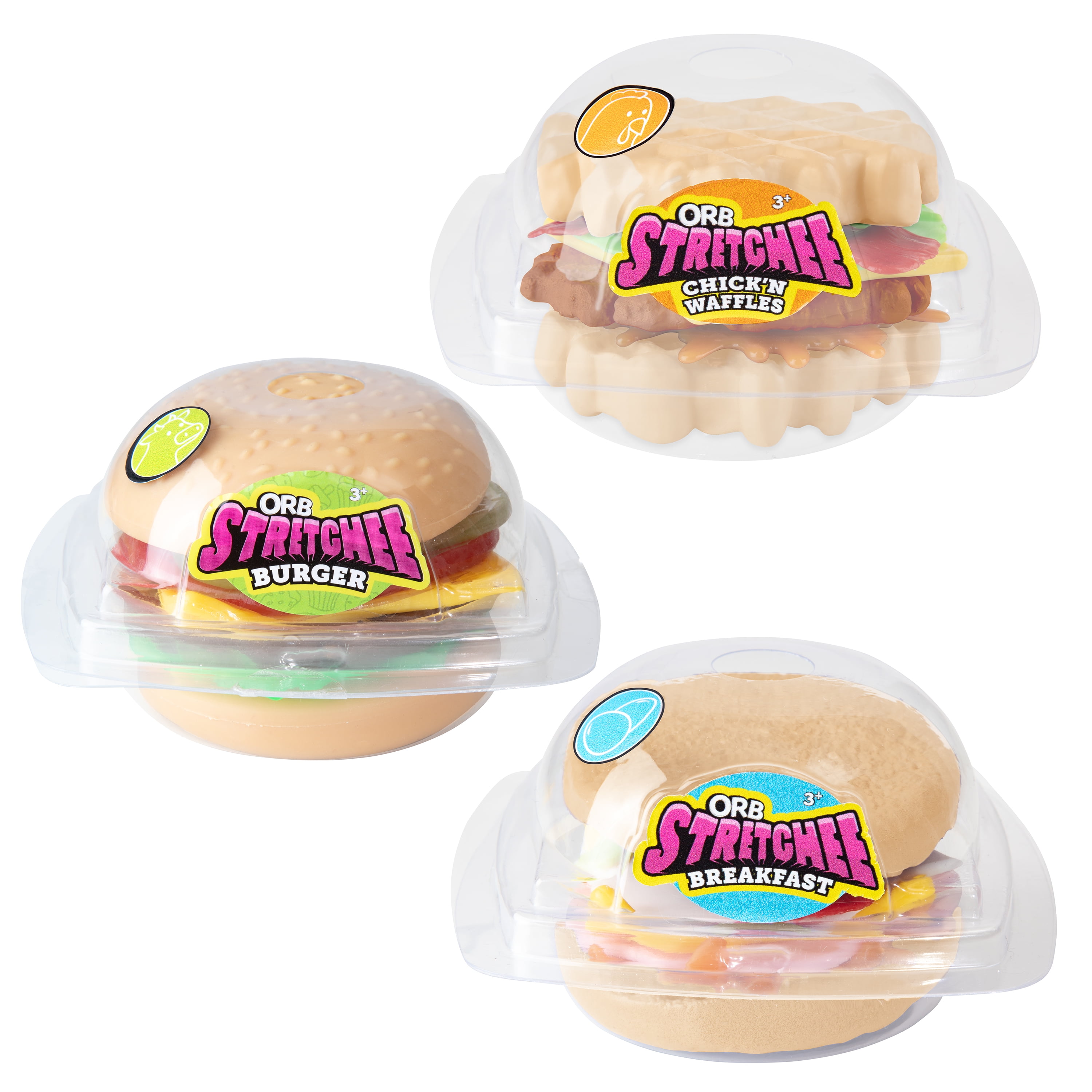 ORB Stretchee Foodz Secret Menu Burger Squeeze Toy