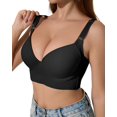 thumbnail image 1 of Bra QDN Underwire Push Up de cobertura total, color negro, 1 of 8