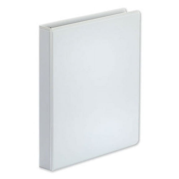 Deluxe Easy-To-Open D-Ring View Binder, 3 Rings, 1" Capacity, 11 X 8.5, White | Bundle of 2 Each