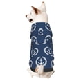 thumbnail image 1 of Fotbe Navy Nautical Sudadera con Estampado para Perros Pequeños – Suéter con Capucha para Mascotas, Tela Suave de Forro Polar con Bolsillo-X-Small, 1 of 7