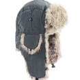 thumbnail image 3 of Unisex Men Women Russian Hat Trapper Bomber Warm Trooper Ear Flaps Winter Ski Hat Cap Headwear, 3 of 8