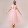 thumbnail image 5 of CPNG Girls' Sleeveless Lace & Tulle Flower Girl Dress – Pearl-Accented Bodice, Ruffled Ball Gown Skirt for Weddings, First Communions & Special Occasions, 5 of 9