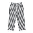 thumbnail image 5 of Wutalume Womens Capri Pants for Women - Striped Wide Leg High Waisted Drawstring Casual Trousers with Pockets Loose Fit Lightweight Summer,Black L, 5 of 8
