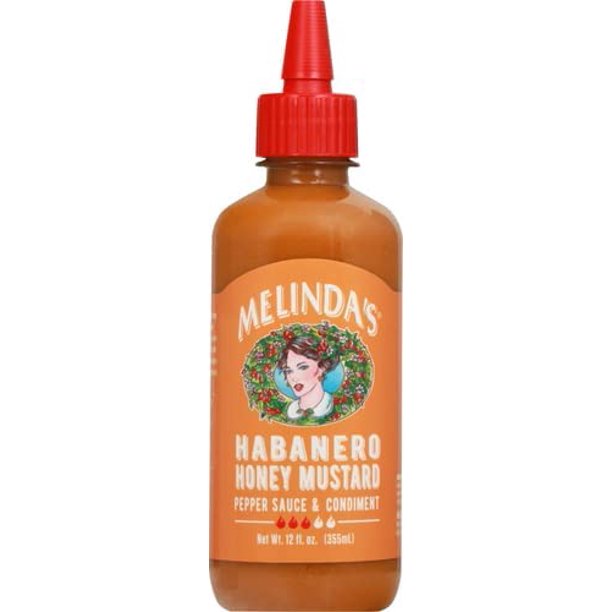 Melinda's Habanero Honey Mustard Gourmet Hot Honey Mustard Sauce Habanero Hot Sauce with