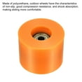 thumbnail image 3 of Unique Bargains Roues de Longboard 60mm avec Roulements ABEC-11 Roues de Rue pour Skateboards Cruiser 80A, Orange Doré Lot de 4, 3 of 4