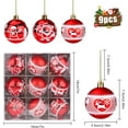 thumbnail image 2 of 9 Pièces Boules de Noël, 60mm Décorations de Boule de Noël Décor pour Arbre de Noël Incassable Boules Rouges Suspension Décorative Boule Ornements pour Décoration de Fête de Mariage Arbre de Noël (Rouge), 2 of 5