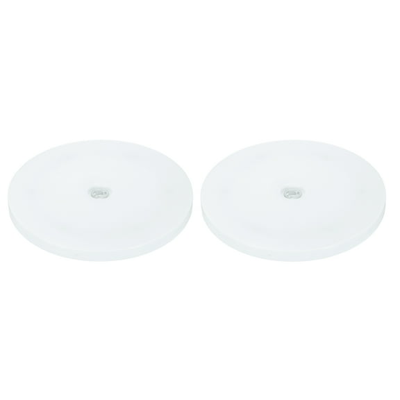 2Pack Acrylic Lazy Susan Turntable, 7" Spinner Lazy Susan Turntable Organizer, Acrylic Ball Bearing Rotating Tray for Pantry Spice Rack Decorating, White