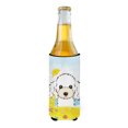thumbnail image 2 of Caroline's Treasures BB2125MUK "White Poodle Summer Beach Michelob Ultra Koozies for Slim Cans, Multicolor, 2 of 3