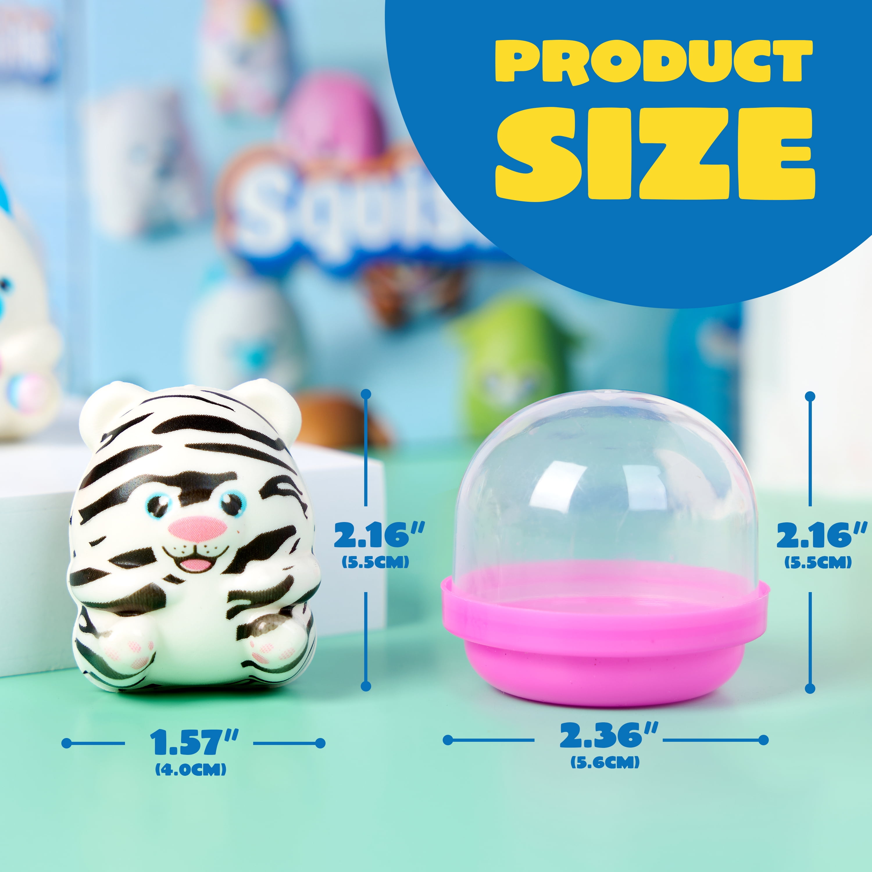 (2 pack) Joyfy 20 Pcs Squishy Toys Party Favors for Kids & Adults 2" Mini Animals Squishies Fidget Toys for Classroom Prizes Birthday Gift Pinata Fillers