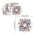 thumbnail image 3 of OAVQHLG3B American Flag Vases Flowers 4th of July Round Placemats Set of 4, 14 Inch Patriotic Memorial Day Round Table Mats for Dining Decoration, 3 of 7
