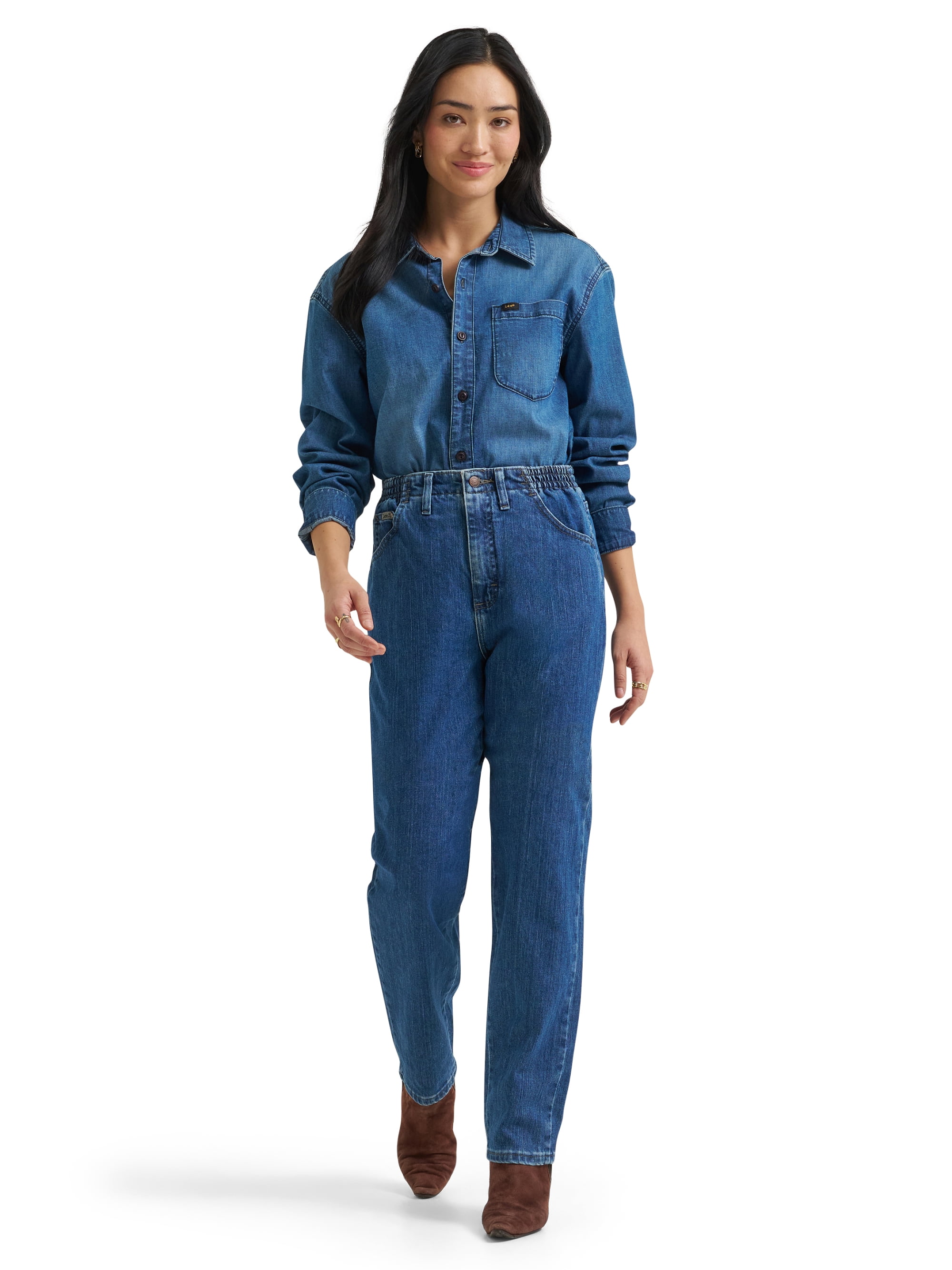 Lee® Women's and Plus Side Elastic Denim Jeans